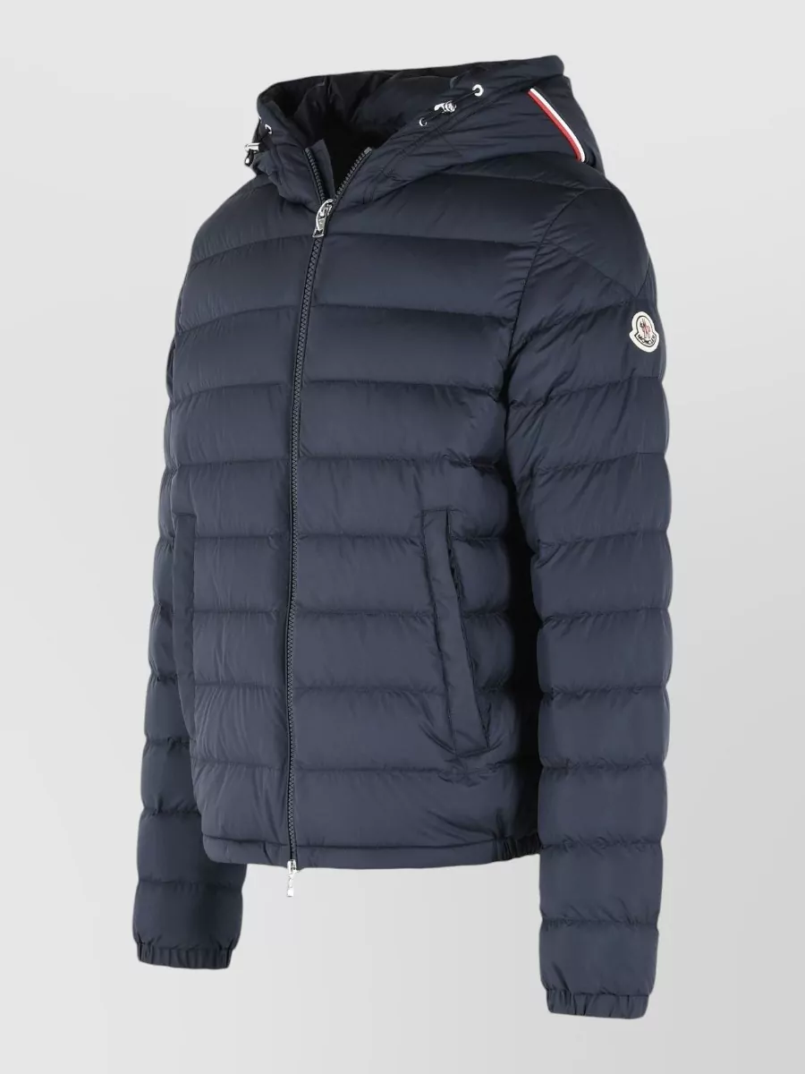 Moncler Hooded Vermeille Short Quilted Down Jacket