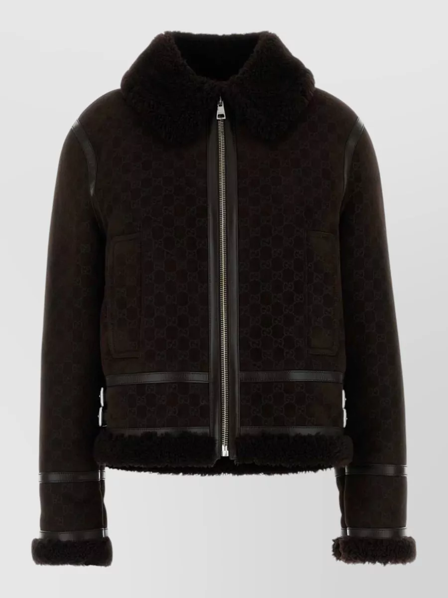 Gucci shearling leather jacket