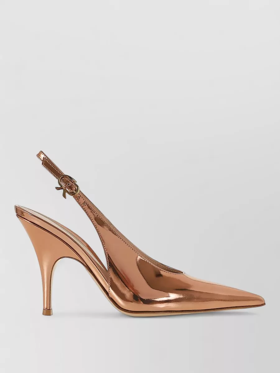 Gianvito Rossi Leather Open-Toe Pumps