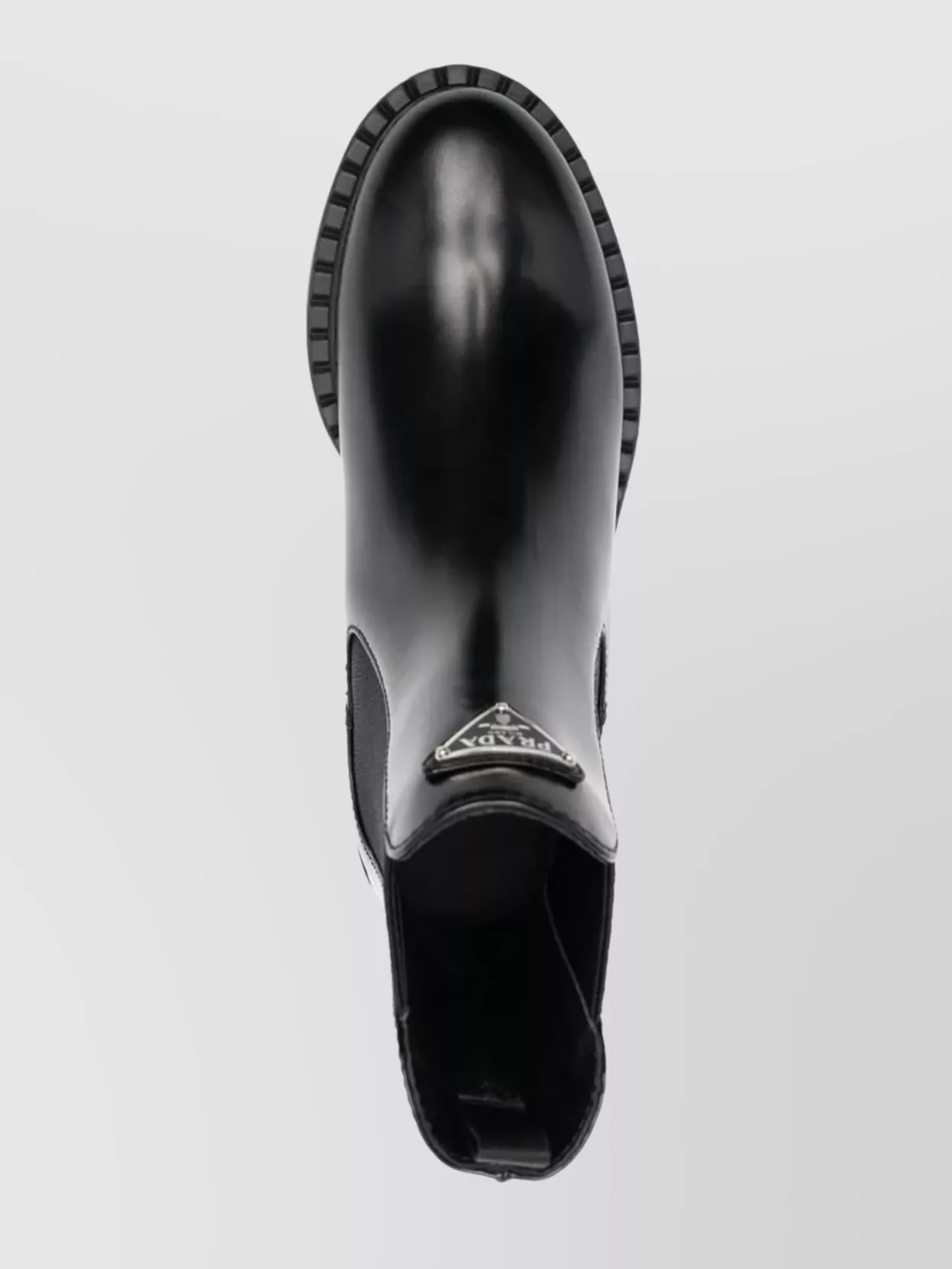 Prada Tall Leather Chelsea Boots