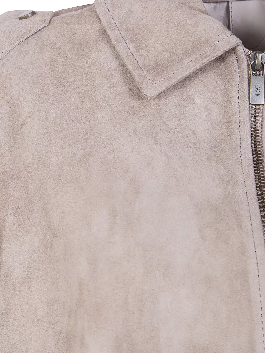 Salvatore Santoro Suede Bomber Jacket