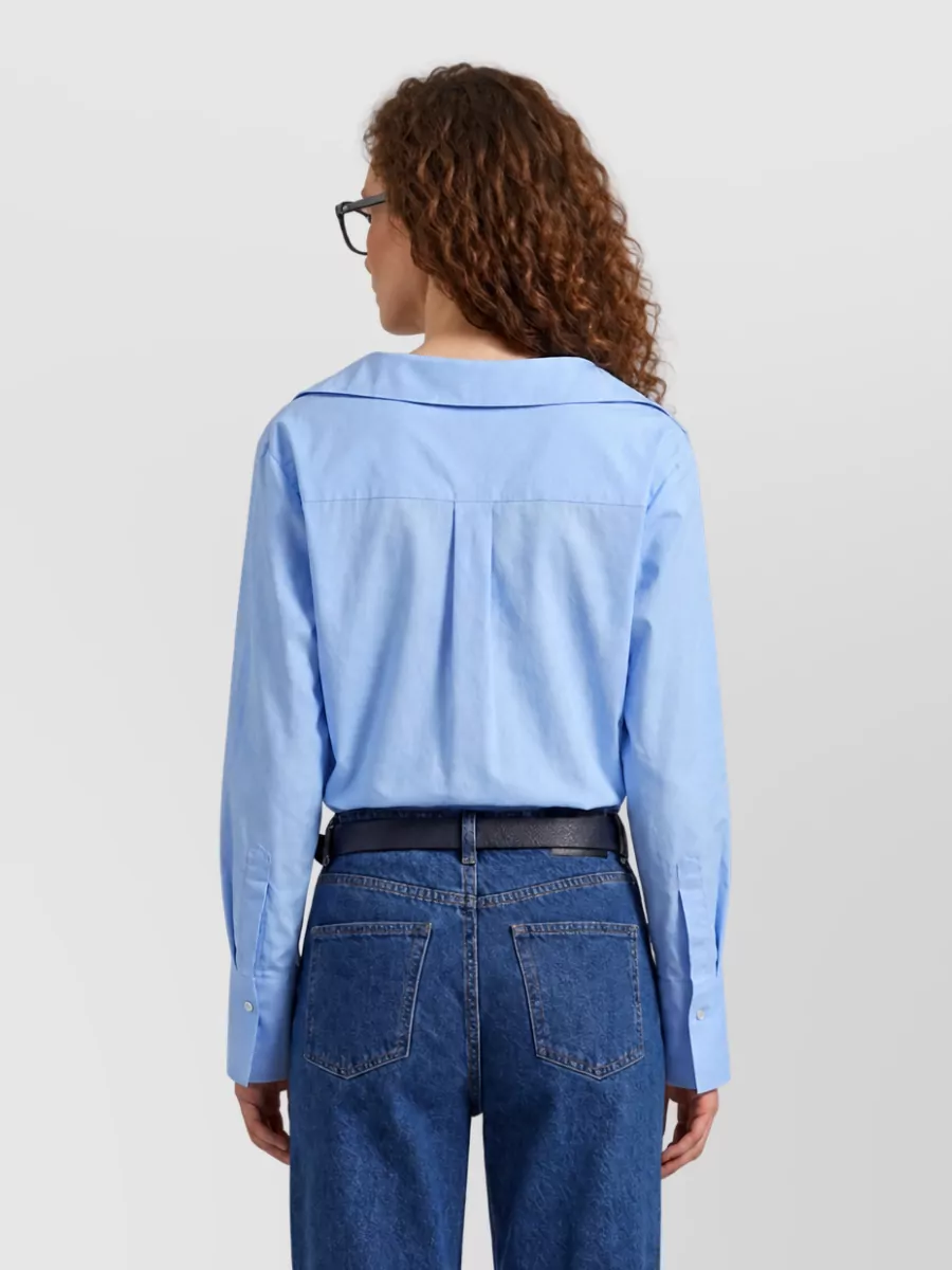 The Frankie Shop Light Blue Slim-Fit Shirt