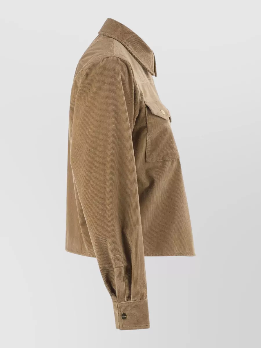 S Max Mara Ribbed Cropped Overshirt