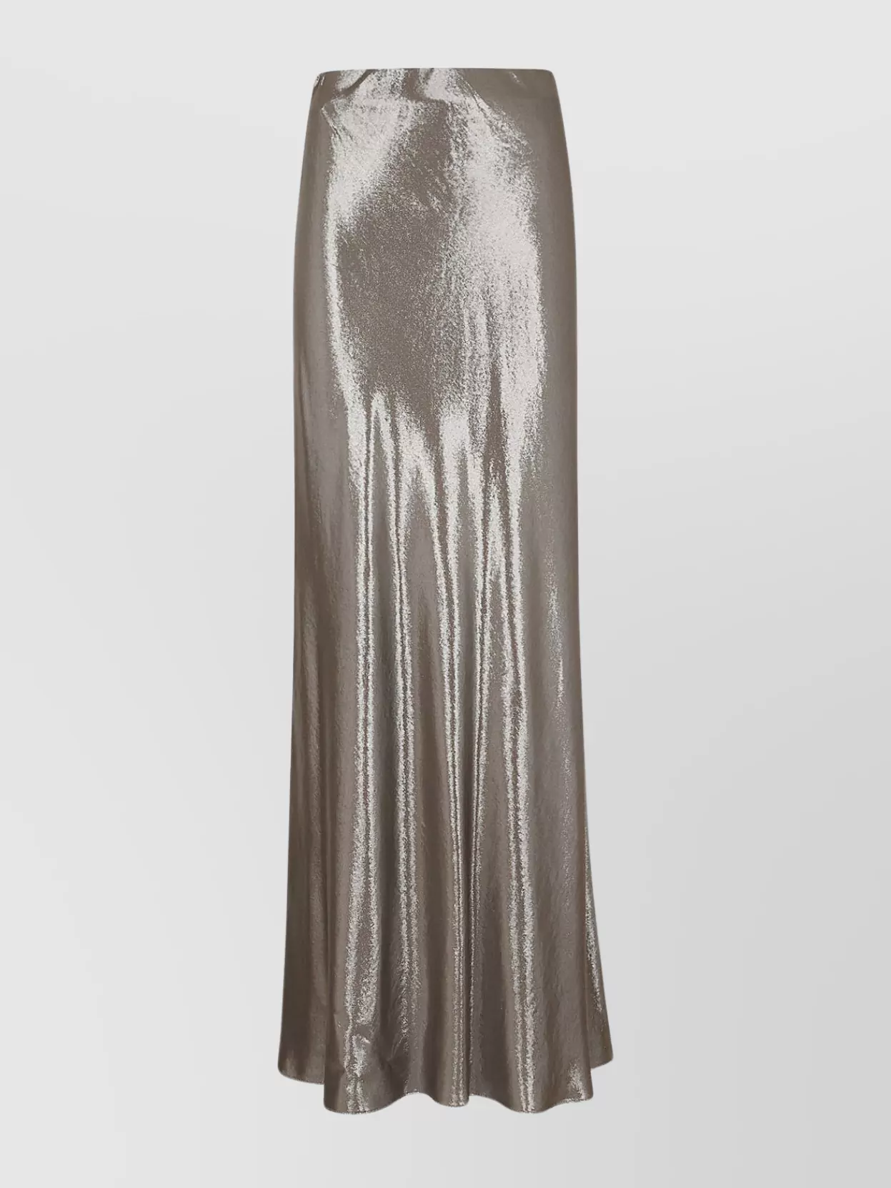 Shop Brunello Cucinelli Flowy Metallic Maxi Skirt