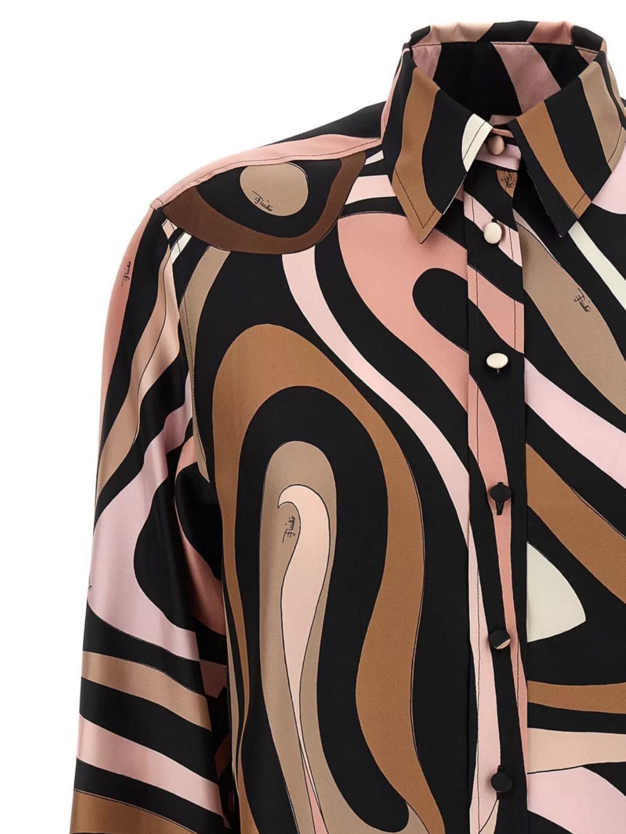 Pucci Marble Shirt Shirt And Blouse Multicolor