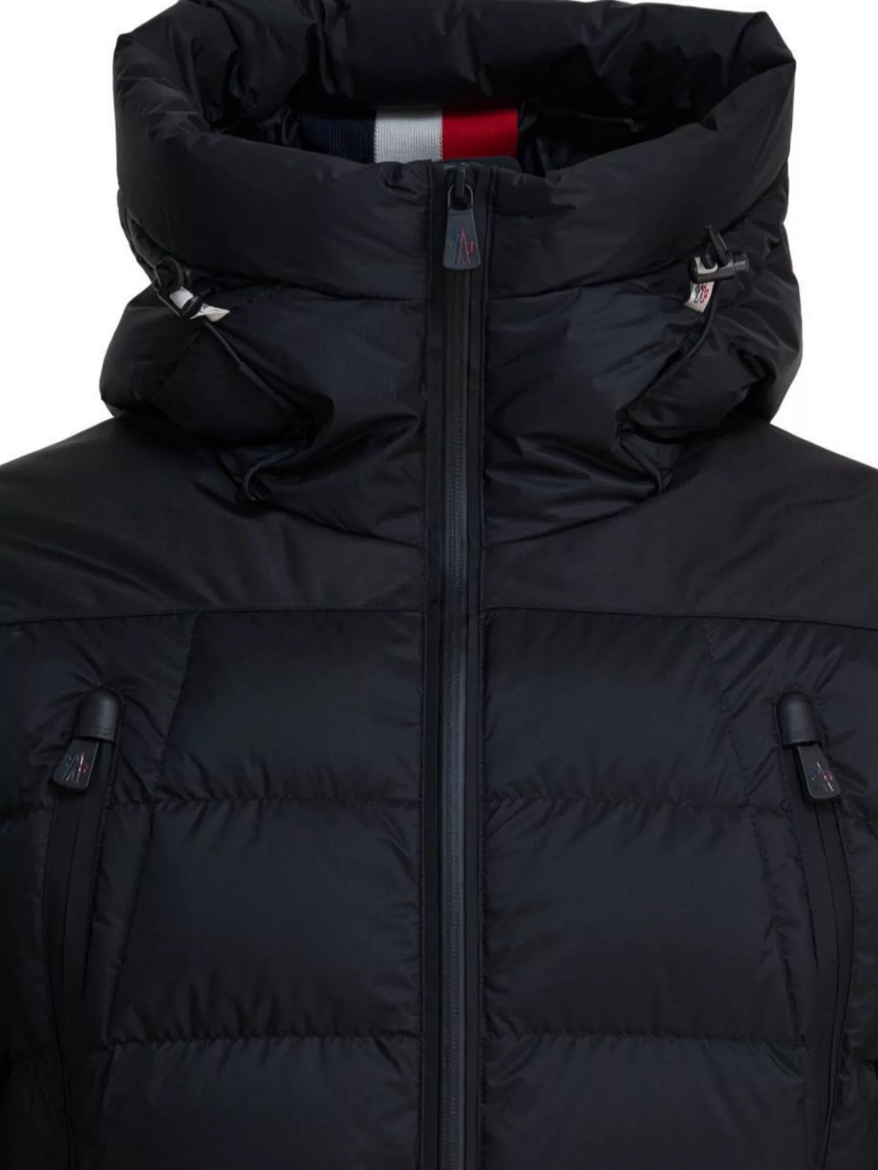Moncler Hooded Quilted Ski Down Jacket In Black