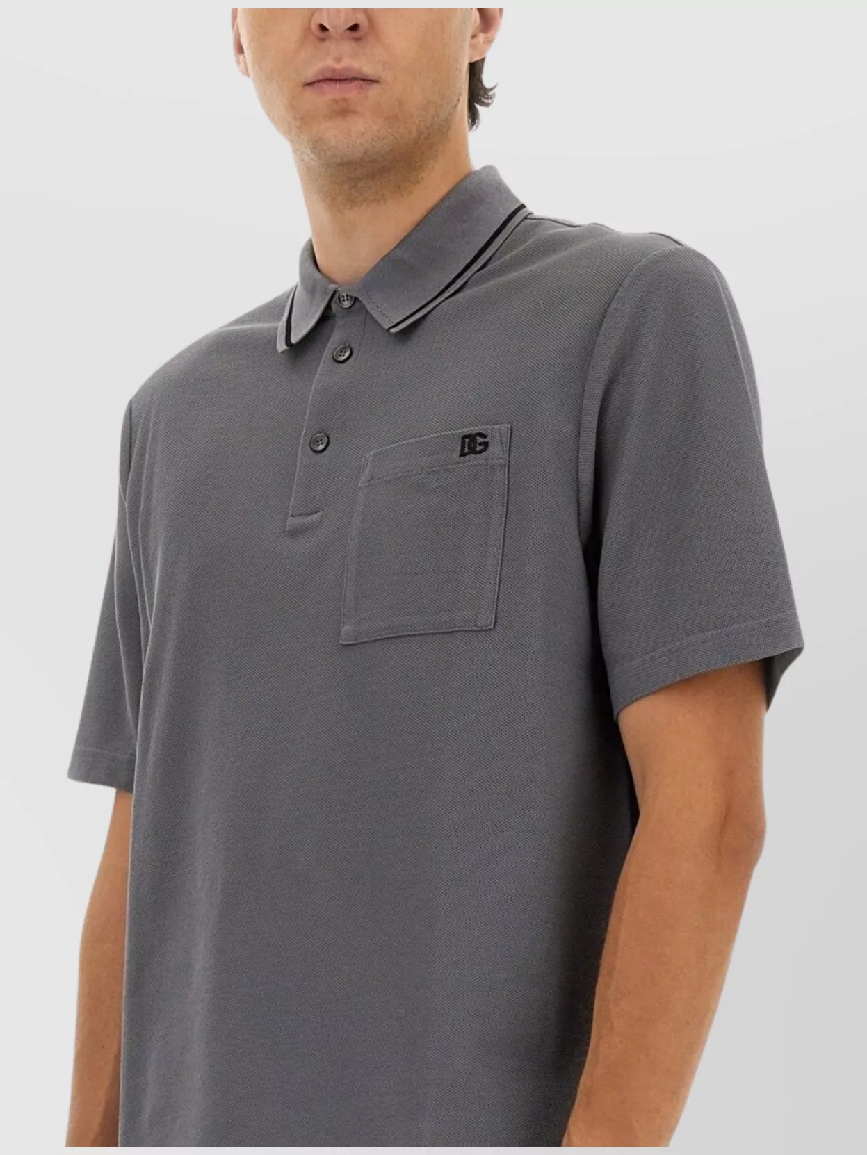 Dolce&Gabbana Polo Shirt With Pocket Detail