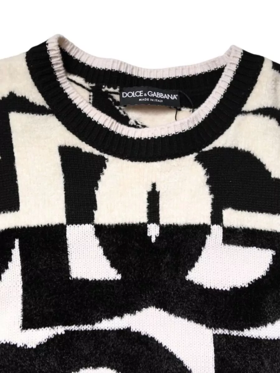 Dolce&Gabbana Cashmere Logo Print Sweater