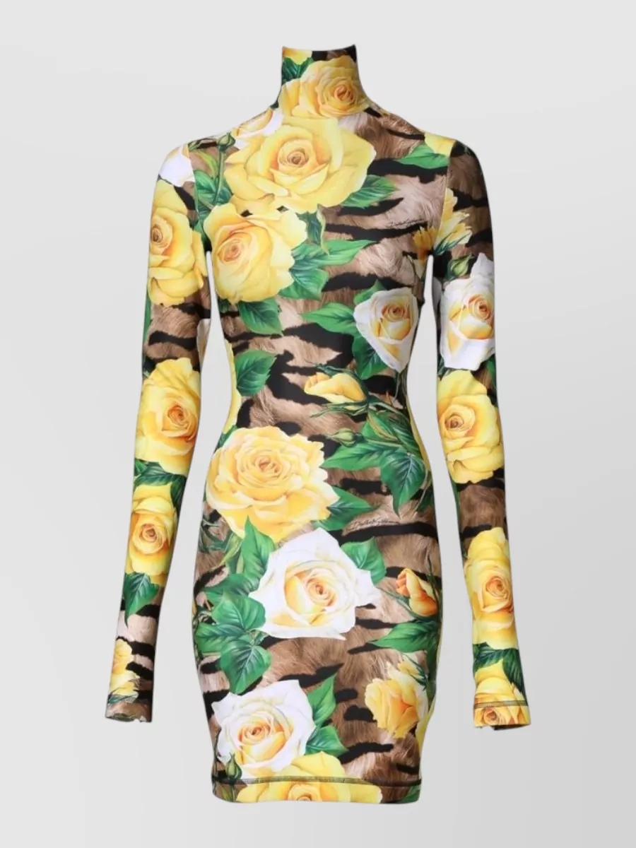 Dolce&Gabbana floral print sheath mini dress