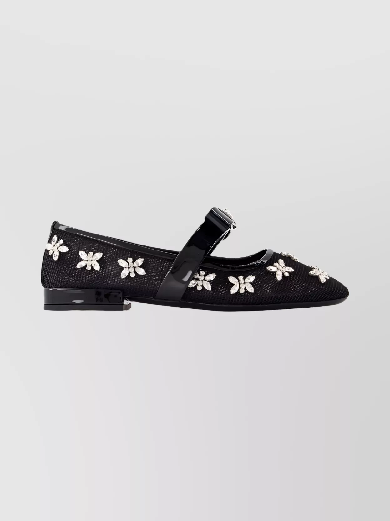 Versace Gianni Ballerina Flat Shoes Leather In Multi