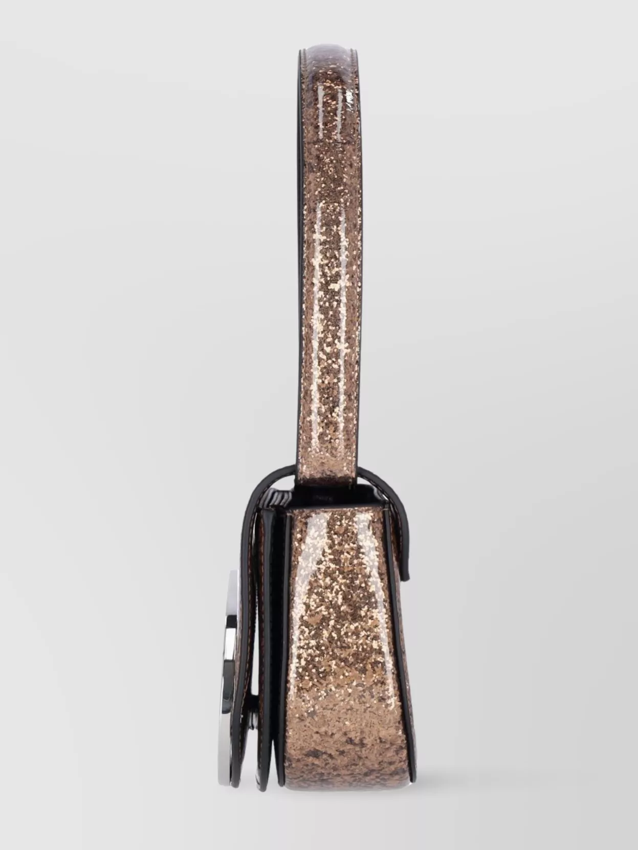 Diesel Glitter Strap Shoulder Bag In Metallic