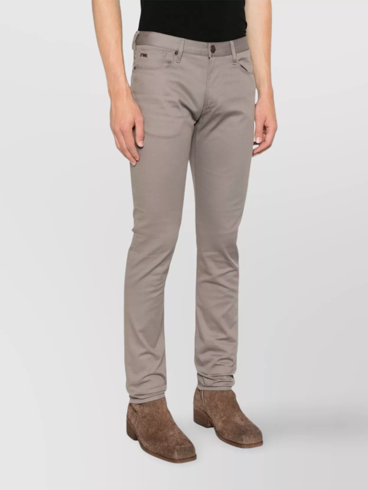 Emporio Armani Cotton Denim Jeans With Belt Loops