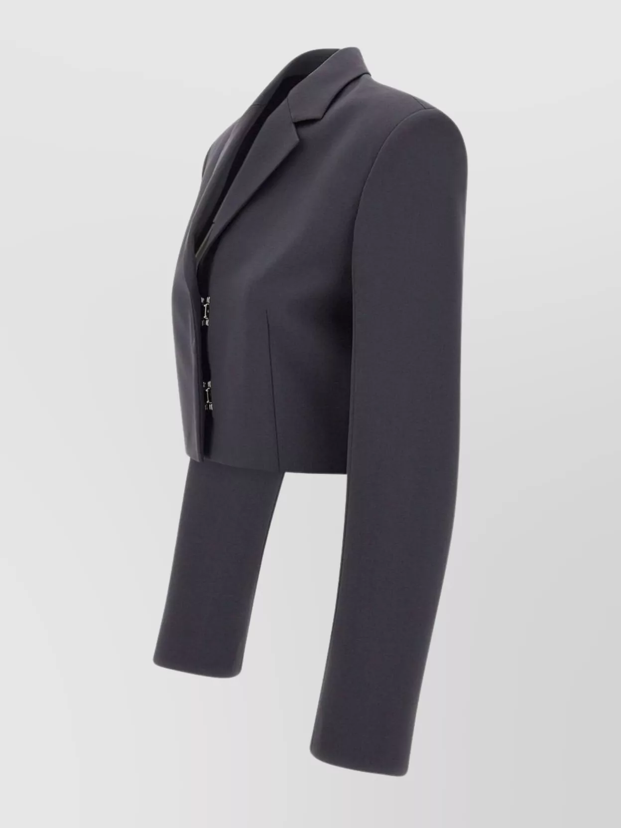 Diesel "g-milla-p1" Cropped Wool Blazer With Sartorial Lapels