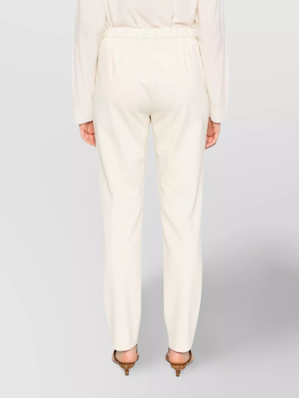 Fabiana Filippi Trousers Drawstring Pleat Detail