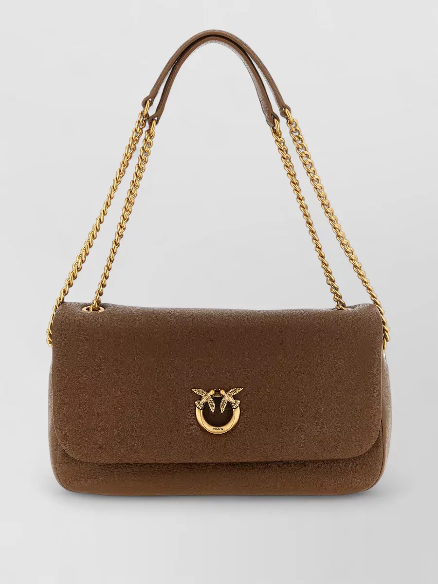Pinko love bag lamb leather shoulder bag
