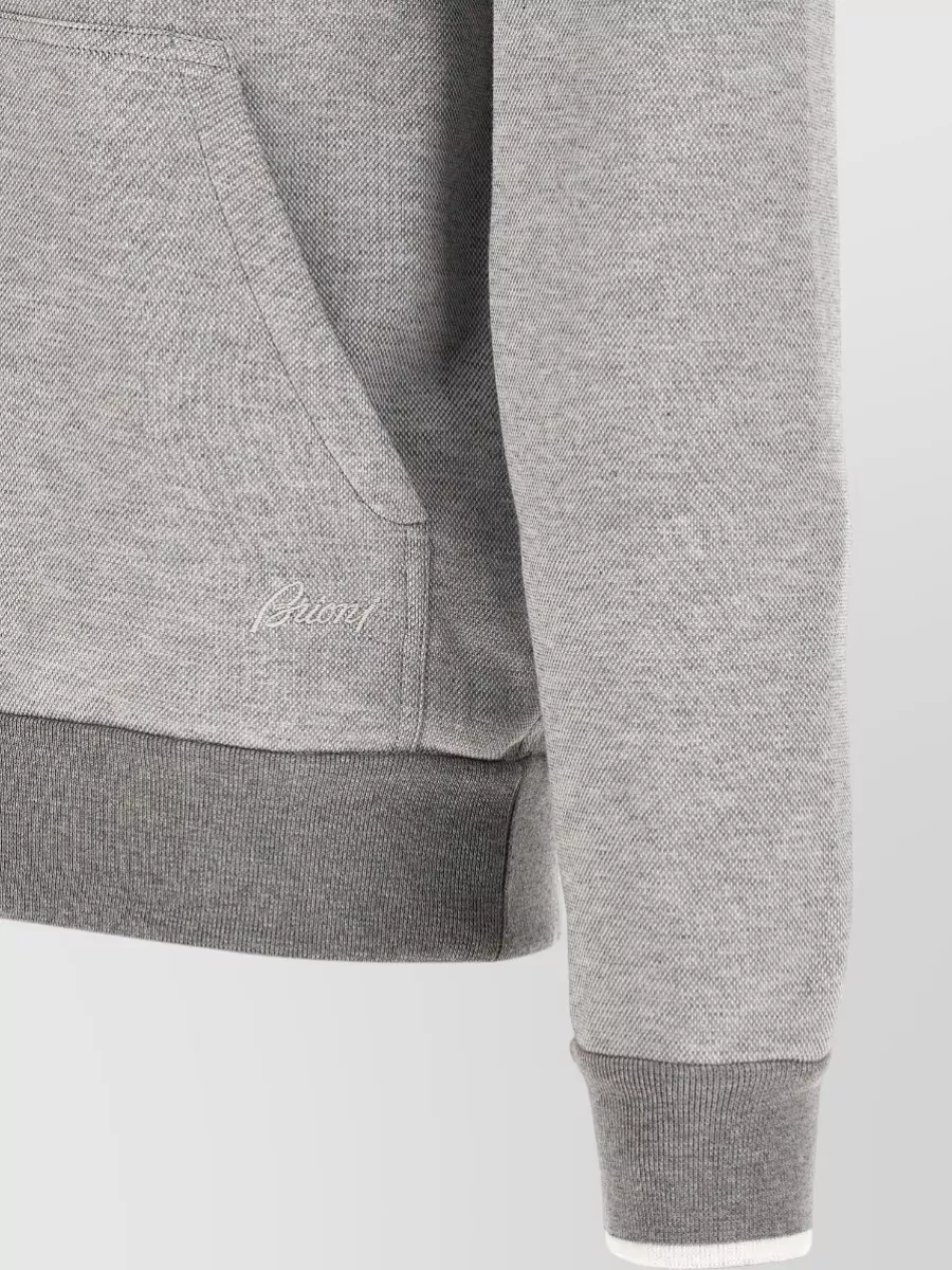 Brioni Cotton Hooded Zip Jacket