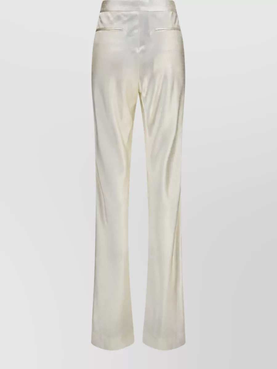 Tom Ford Silk Viscose Polka-Dot Flared Trousers