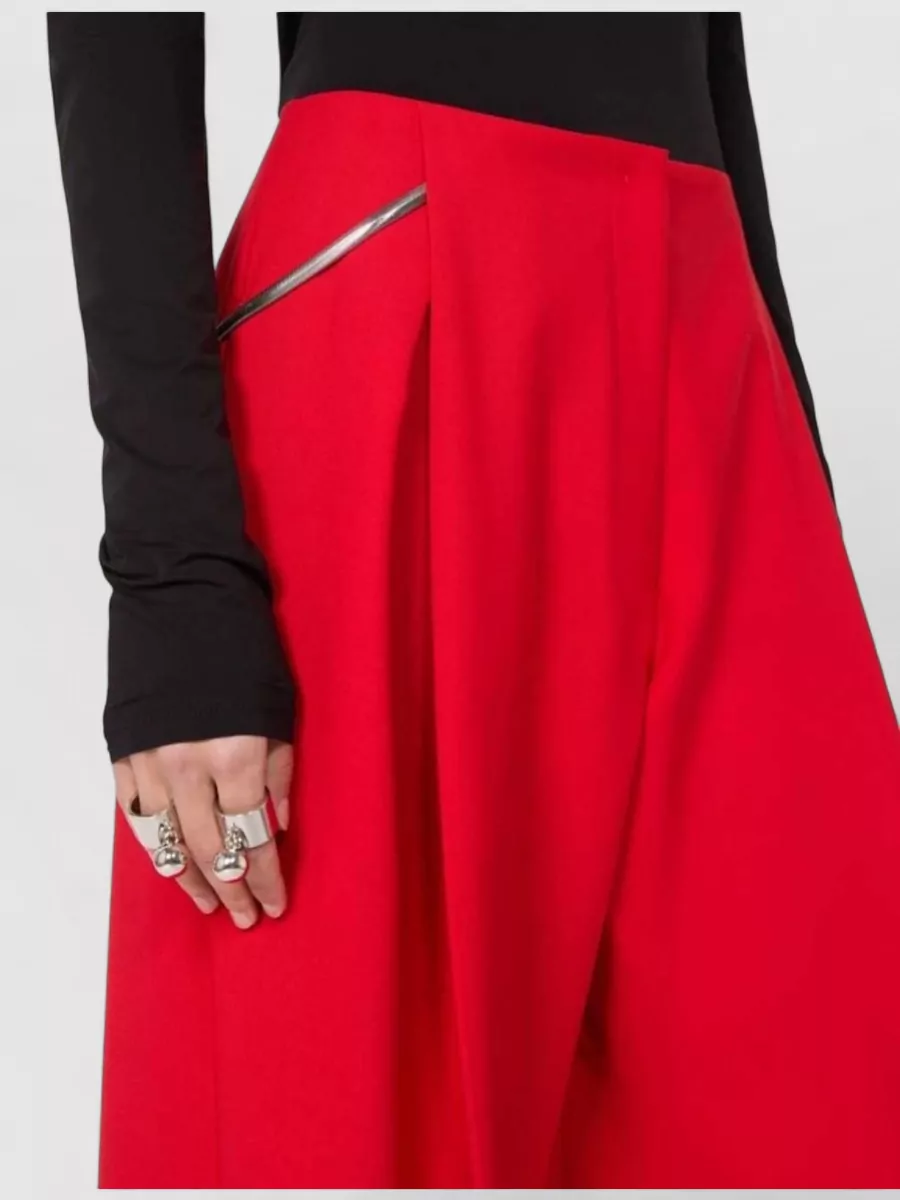 Sportmax Pleated Wide-Leg Trousers