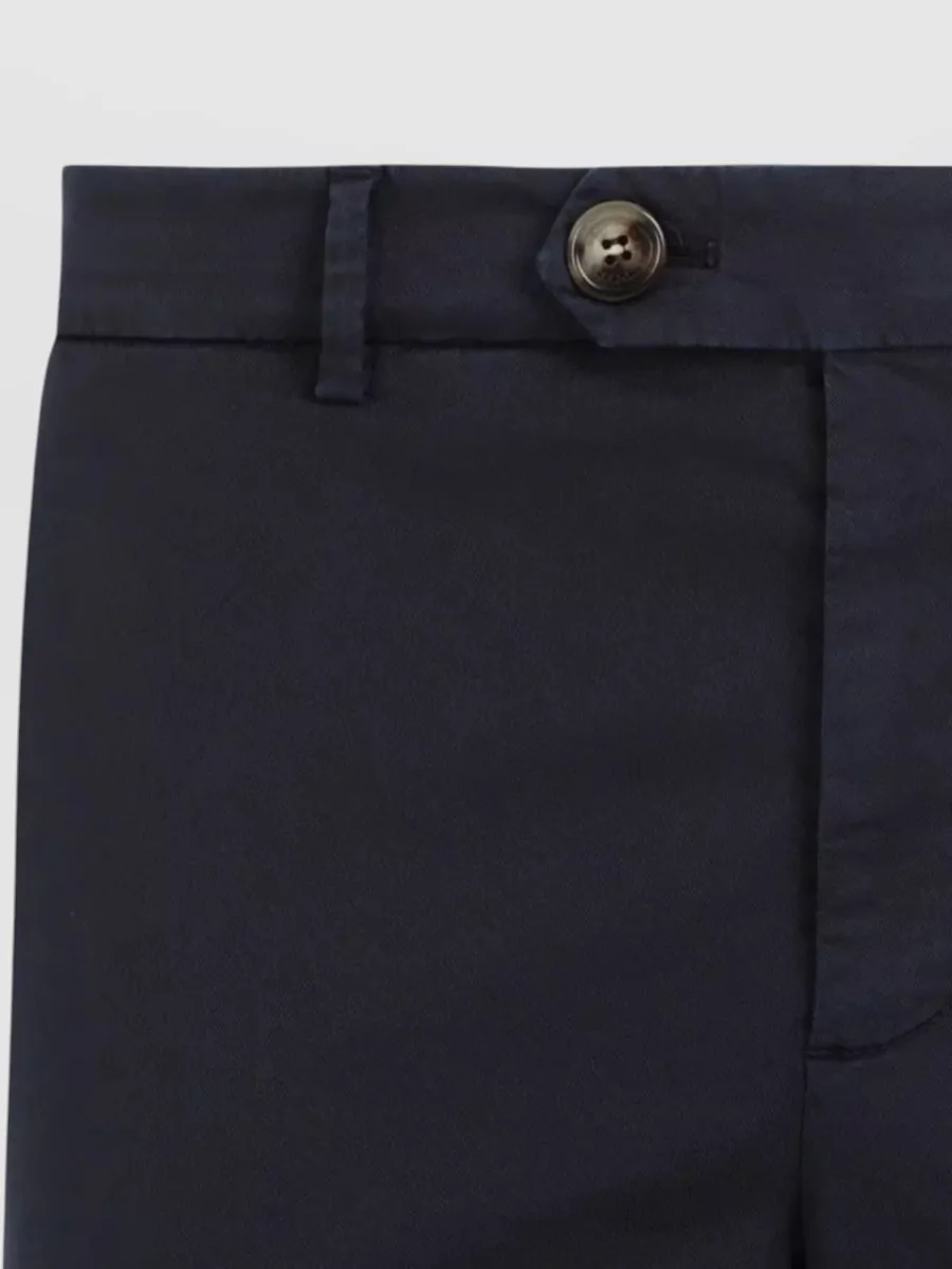 Brunello Cucinelli Straight Trousers Back Pockets Belt Loops