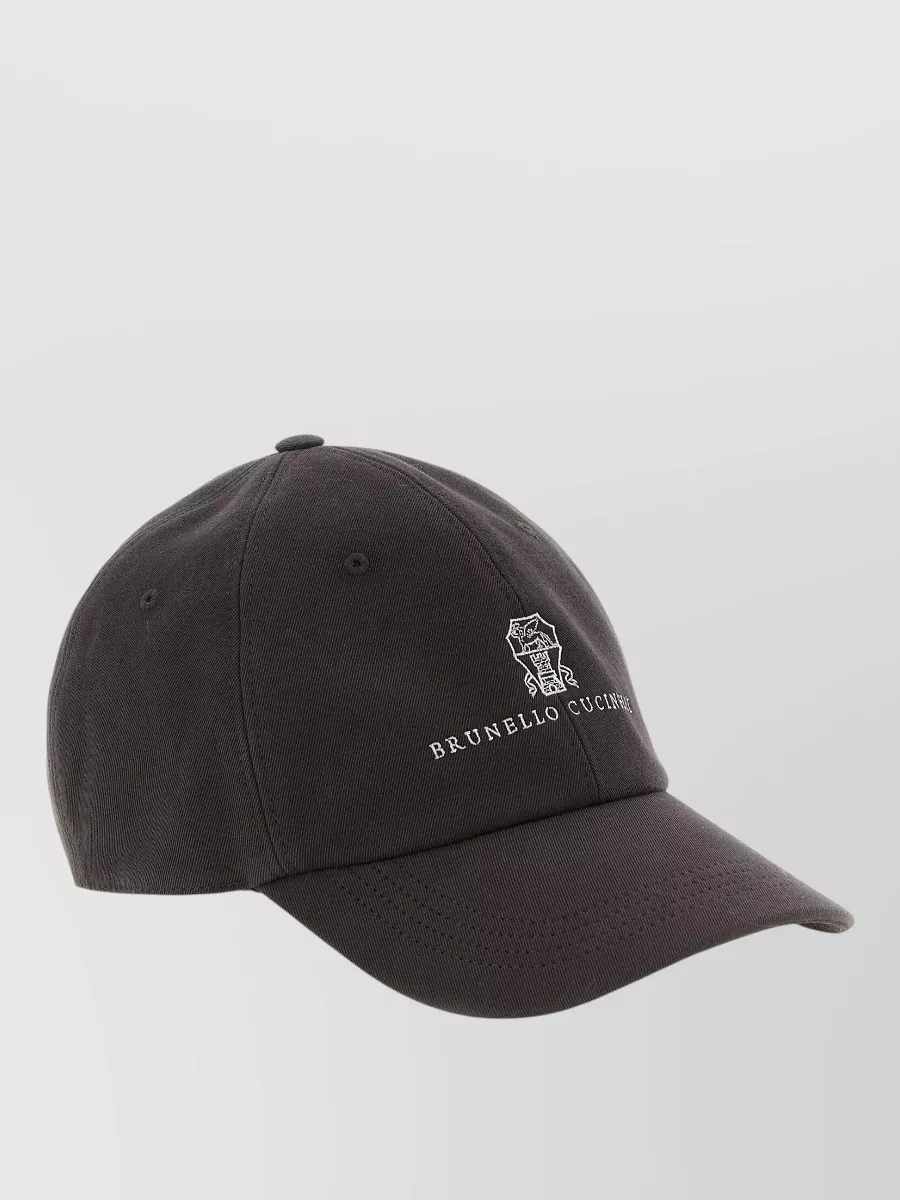 Brunello Cucinelli Cotton Logo-Embroidered Baseball Cap