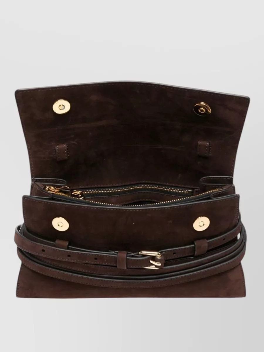 Moschino Suede Leather Shoulder Bag