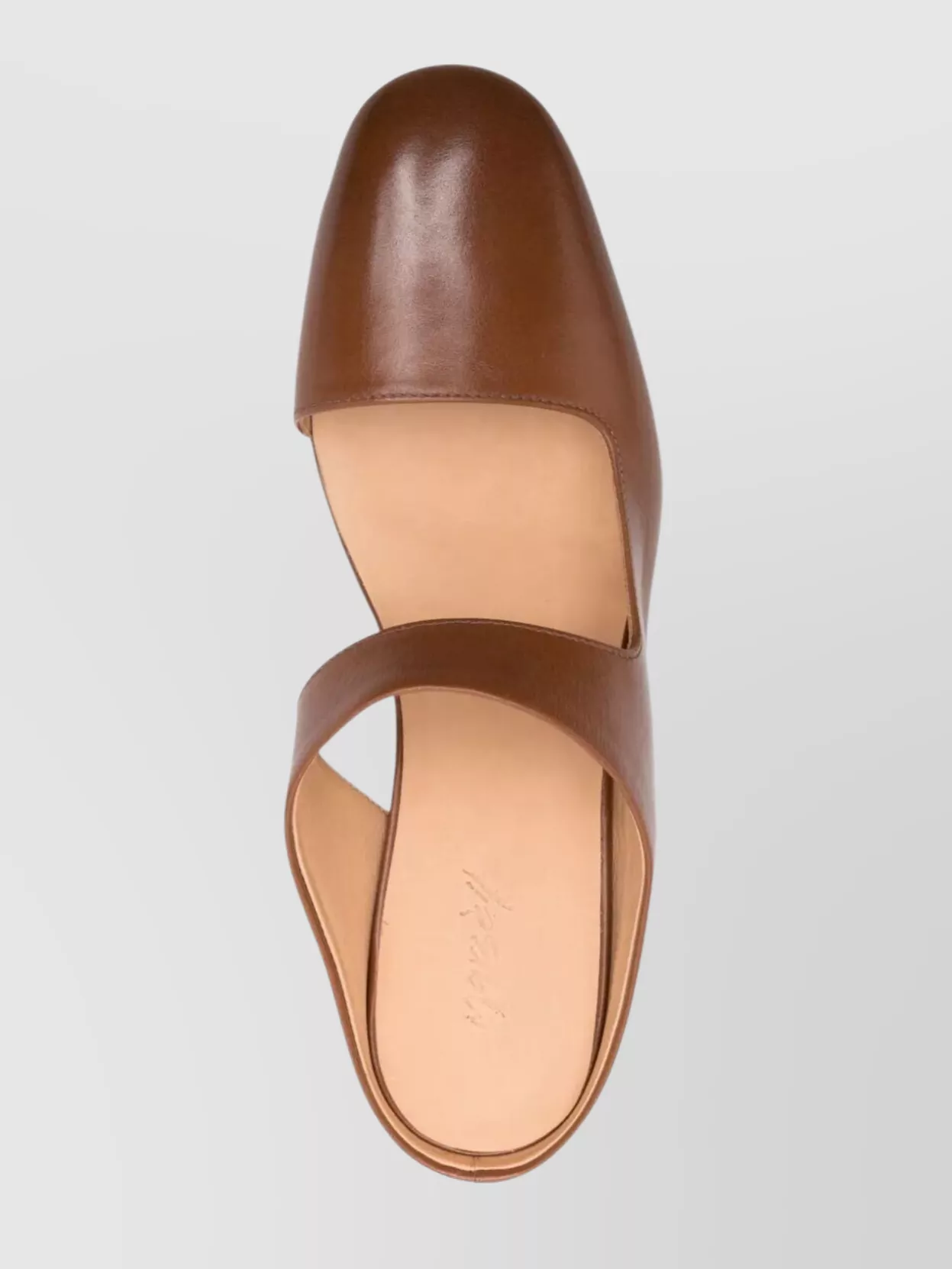 Marsell Almond Toe Kitten Heel Strap Mules