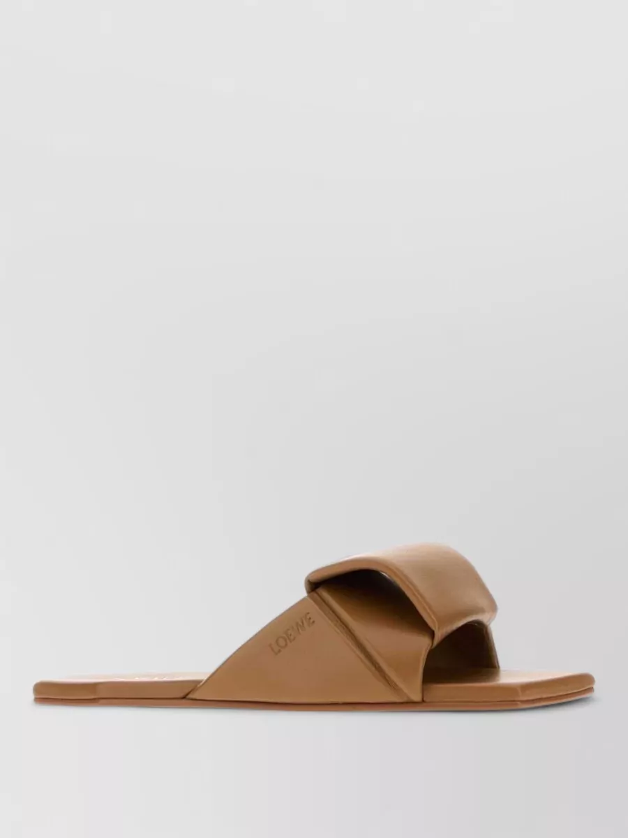 Loewe leather origami slippers