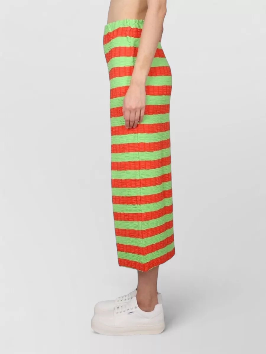Sunnei Striped straight skirt