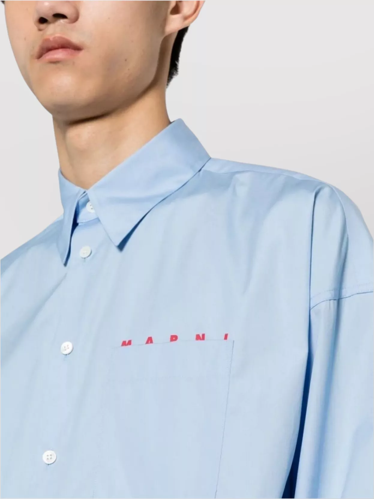 Marni Long Sleeve Shirt Drop-Shoulder Design