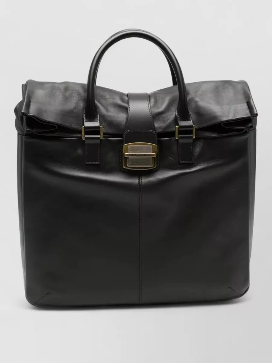 Emporio Armani leather briefcase