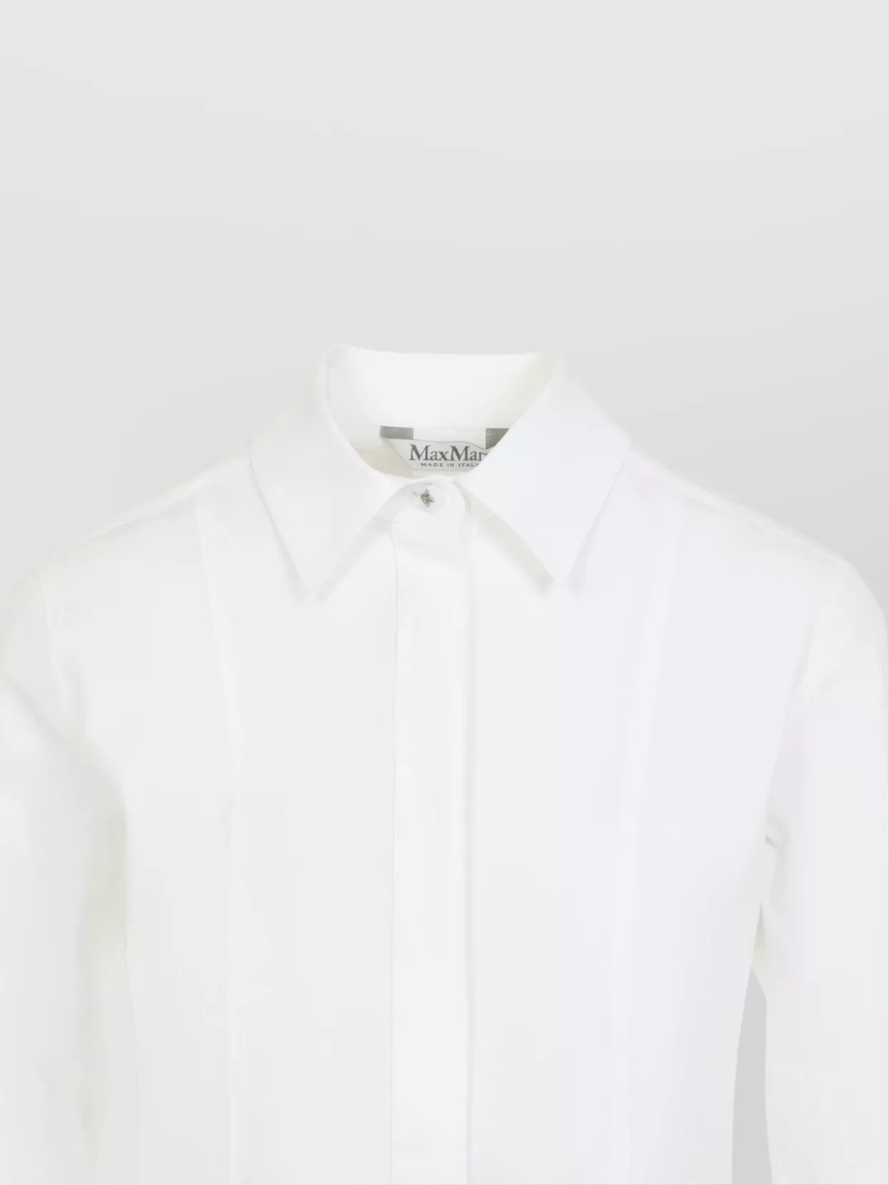 Tシャツ・カットソー Max Mara Max Mara Gamma Popeline Shirt Max Mara Gamma popeline shirt with asymmetric peplum hem