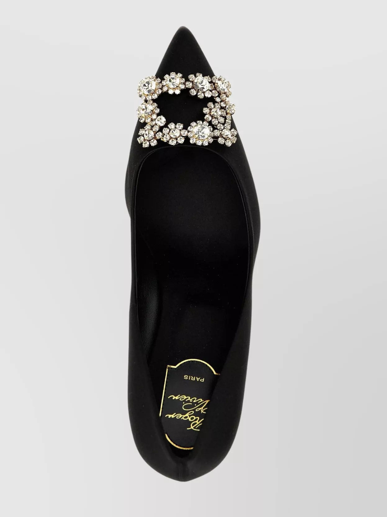 Roger Vivier Blossom Embellished Detail Pointed Toe Pumps
