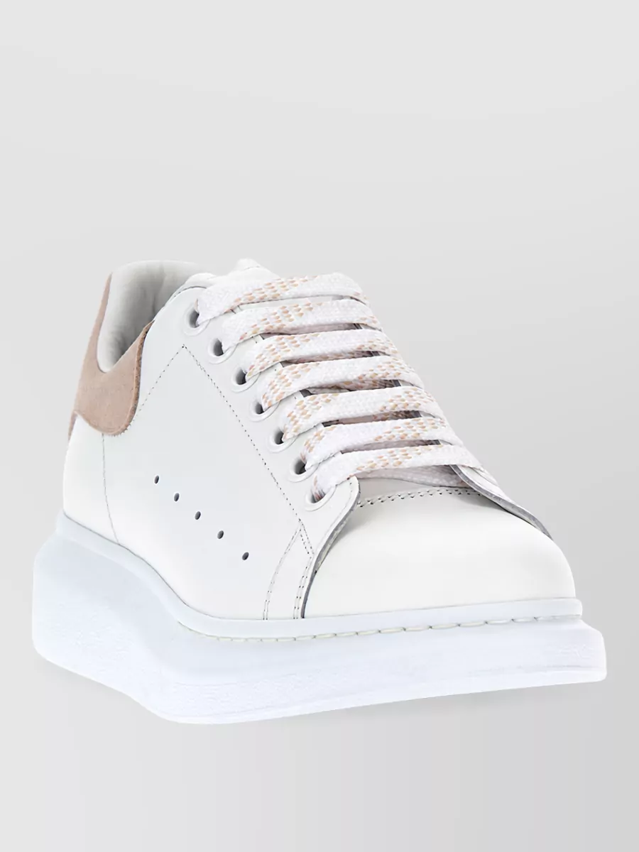 Mc Queen leather low-top sneakers
