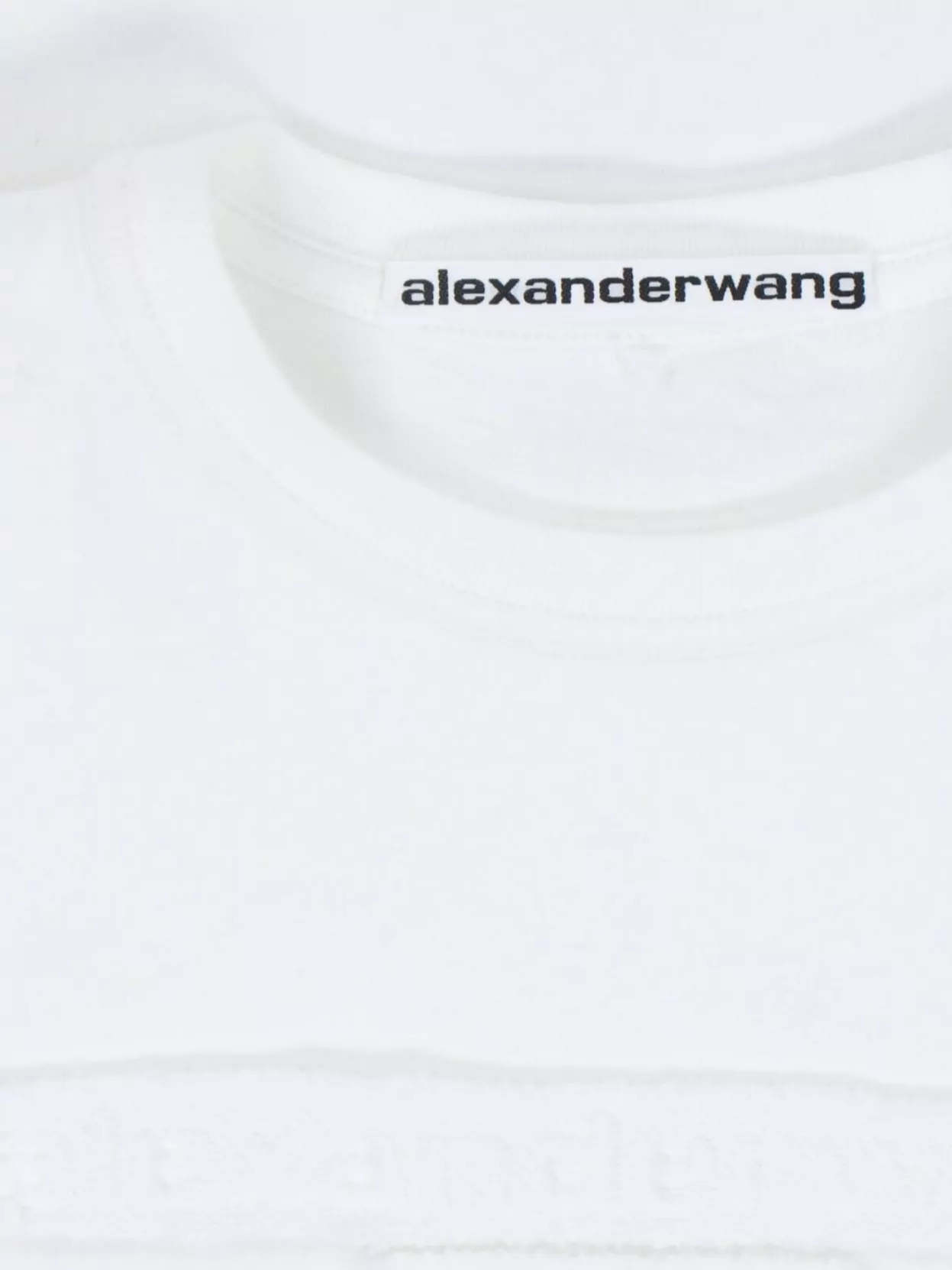 Alexander Wang Crew Neck Embroidered Short Sleeves Top
