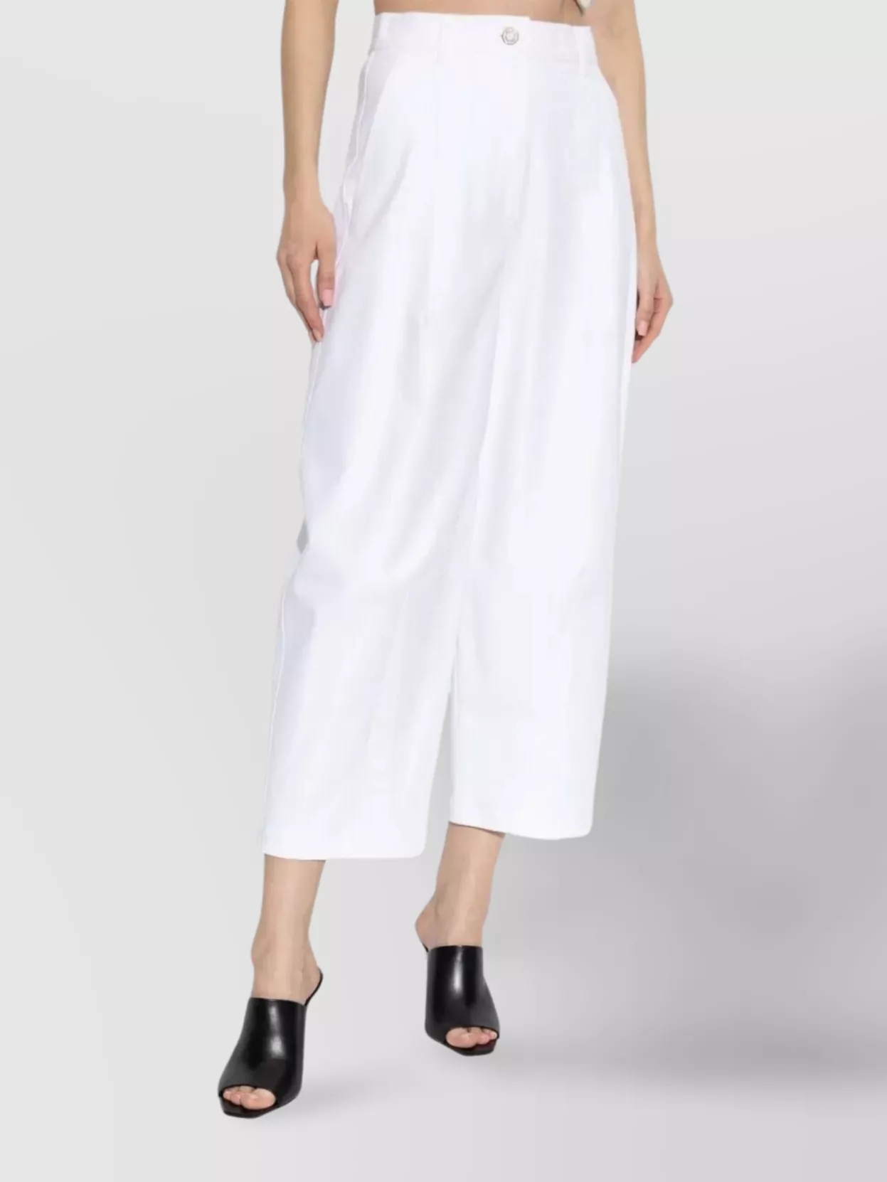Max Mara High Waist Wide Leg Trousers With Pockets