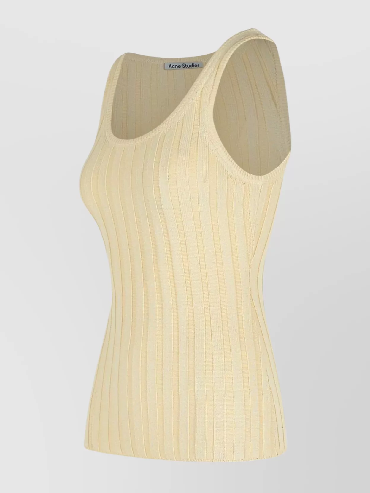 Acne Studios Ribbed Texture Scoop Neck Tank Top