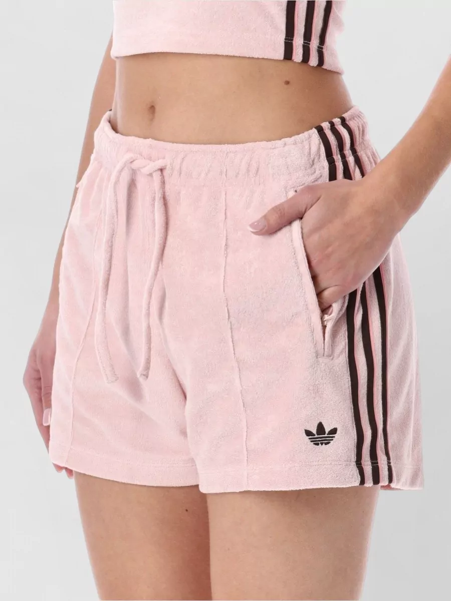 Adidas Originals Elastic Waistband Shorts Featuring Side Pockets