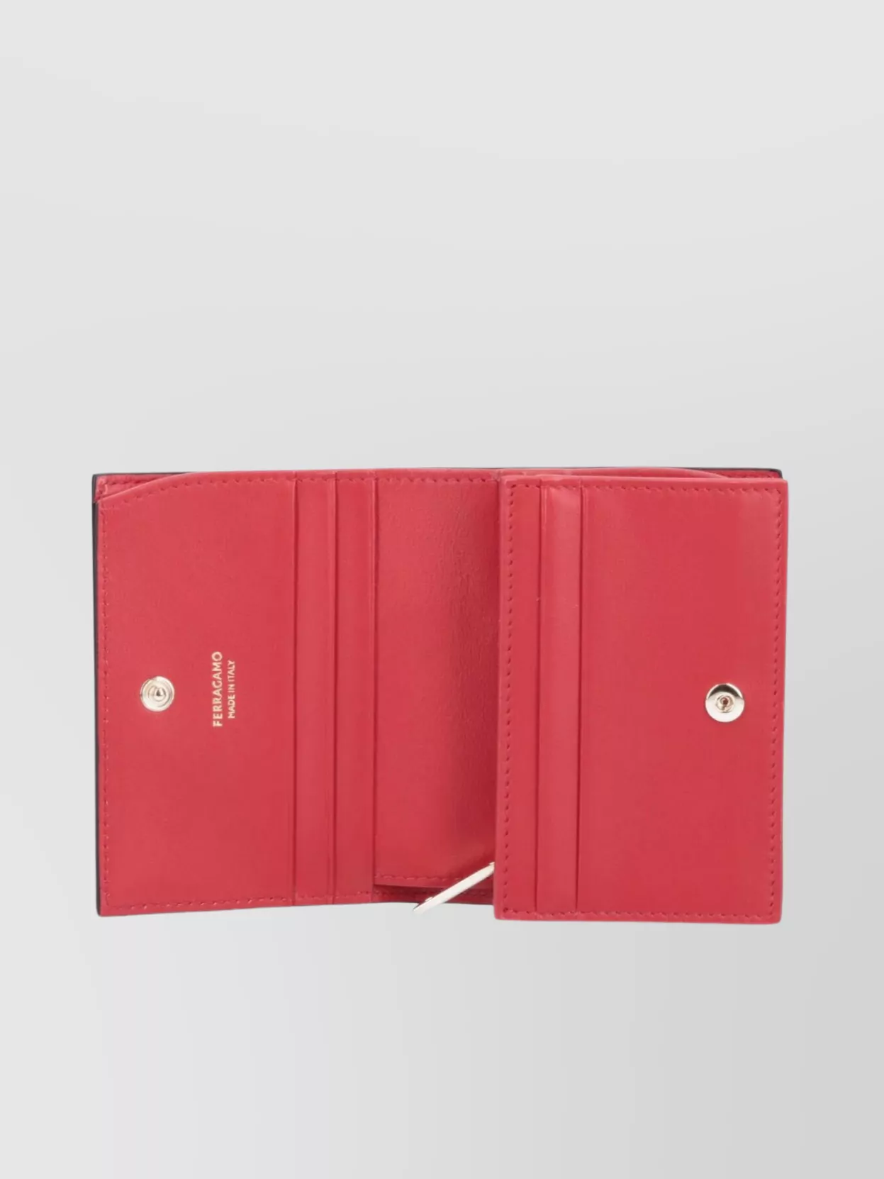 Ferragamo Clutch Foldover Gold-Tone Accents
