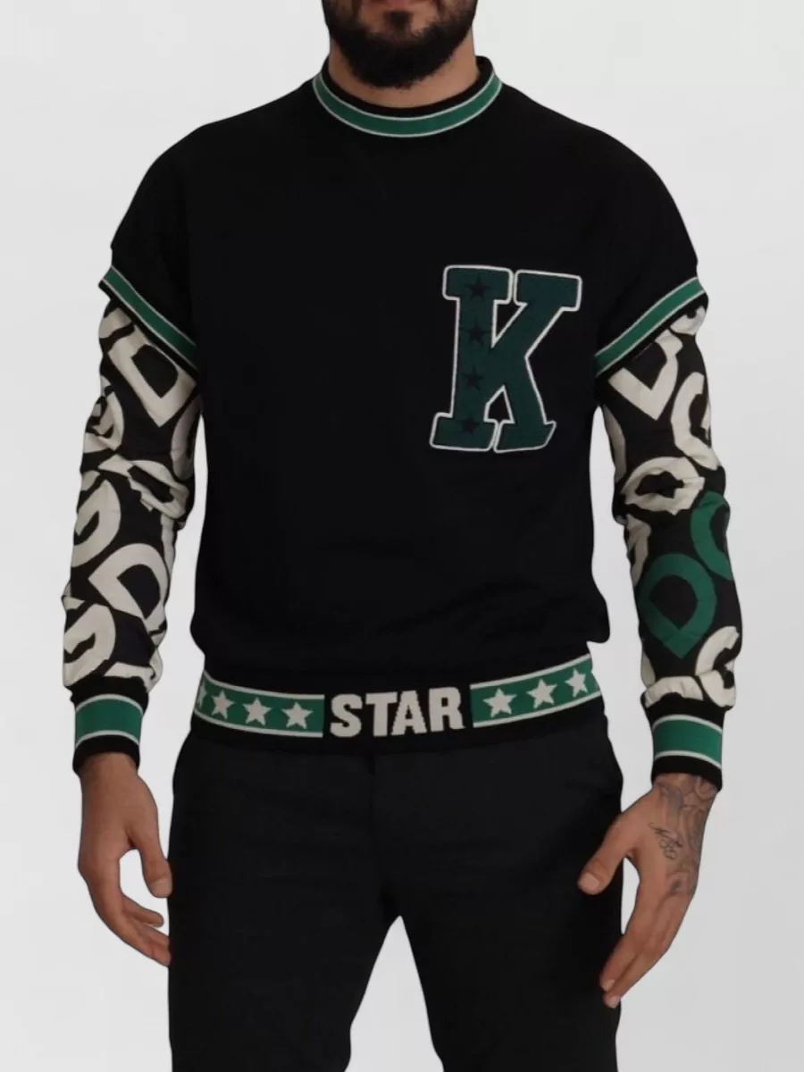 Dolce&Gabbana cotton ribbed crewneck sweatshirt