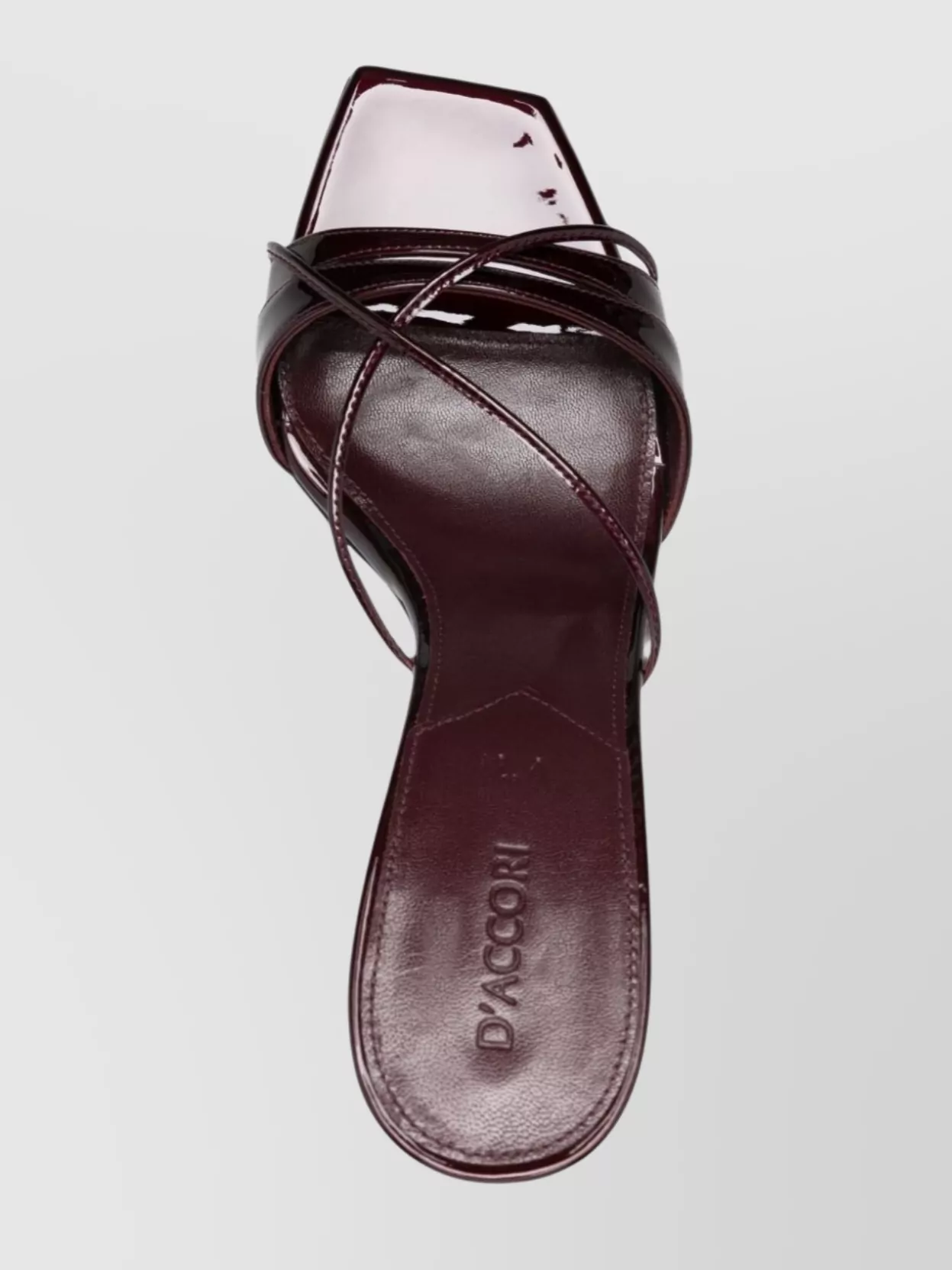 D’accori Metallic Leather Lust Mules In Brown