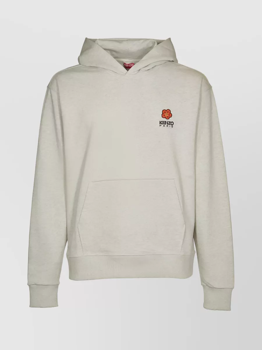 Kenzo Poppy Hooded Sweatshirt With Floral Print