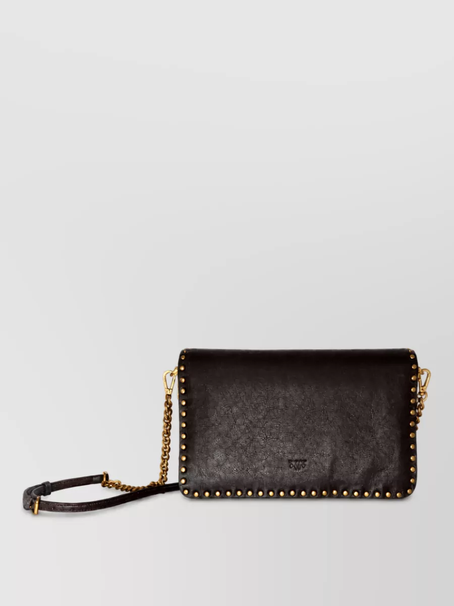 Pinko love bag leather clutch bag