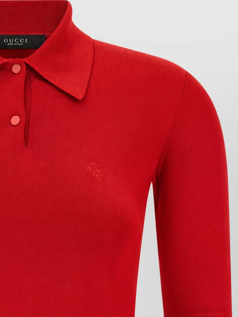 Gucci Silk Knit Polo Shirt