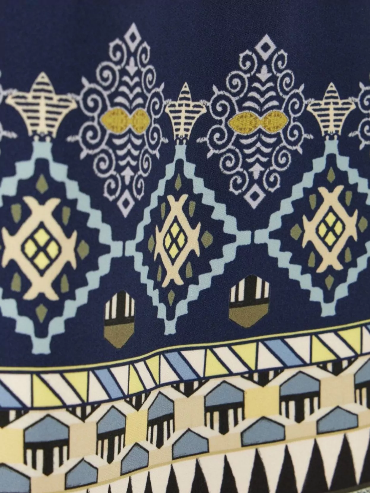 Etro Stretch Viscose Dress With Embroidered Geometric Pattern In Blue