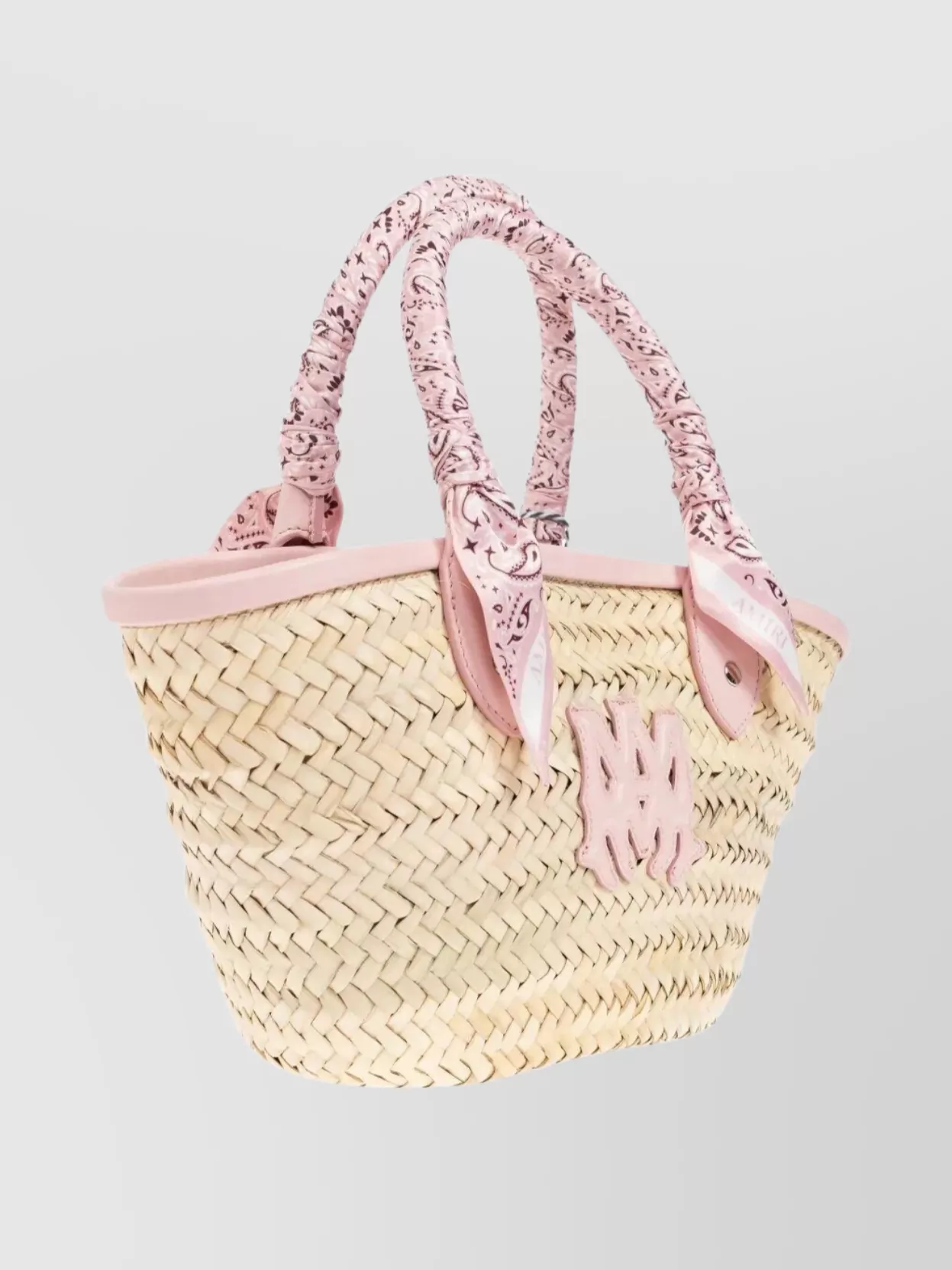 Amiri Micro Tote Bag Crafted From Natural Materials