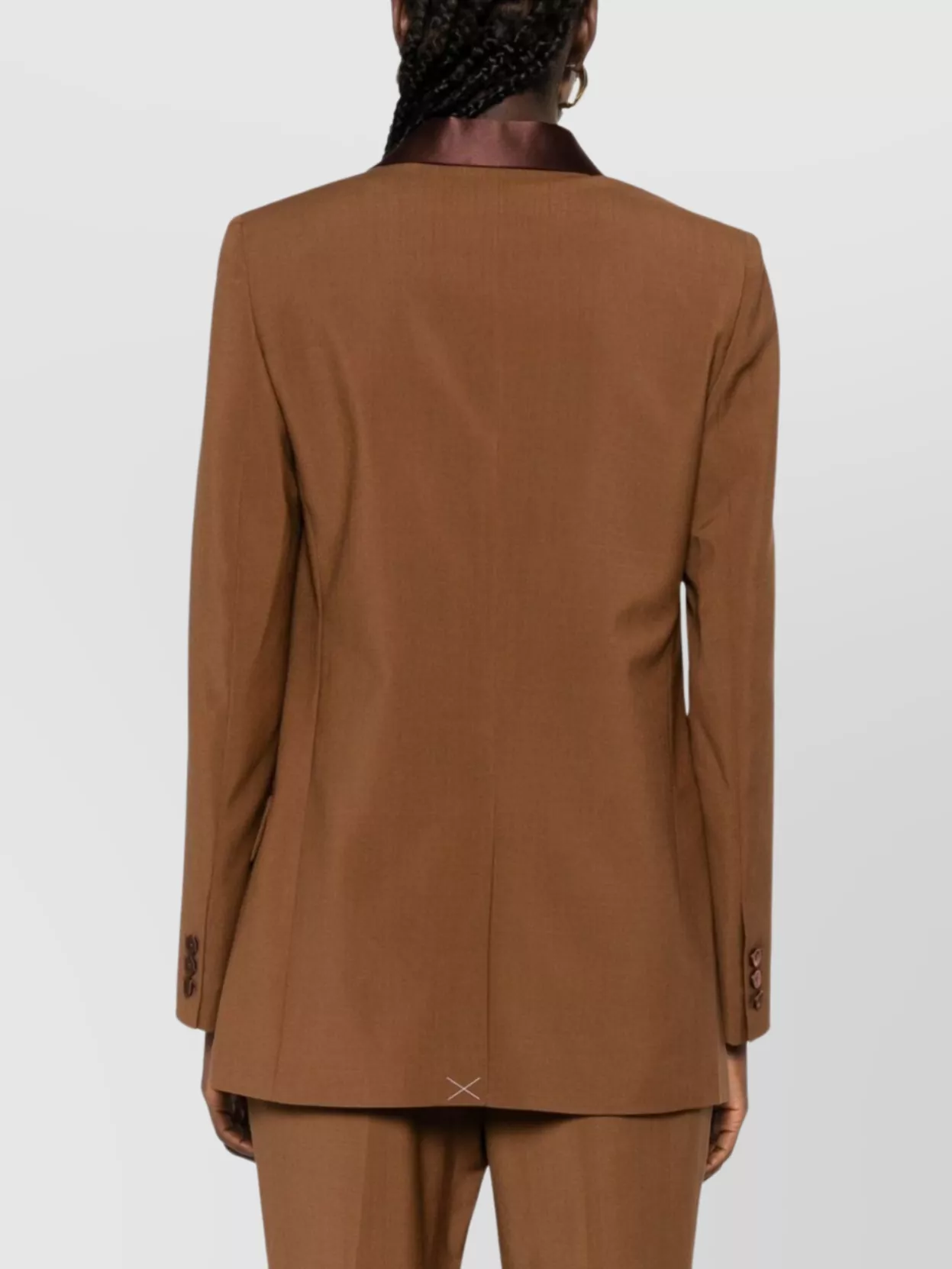 Fendi Wool Single-Breasted Jacket Featuring Flap Pockets
