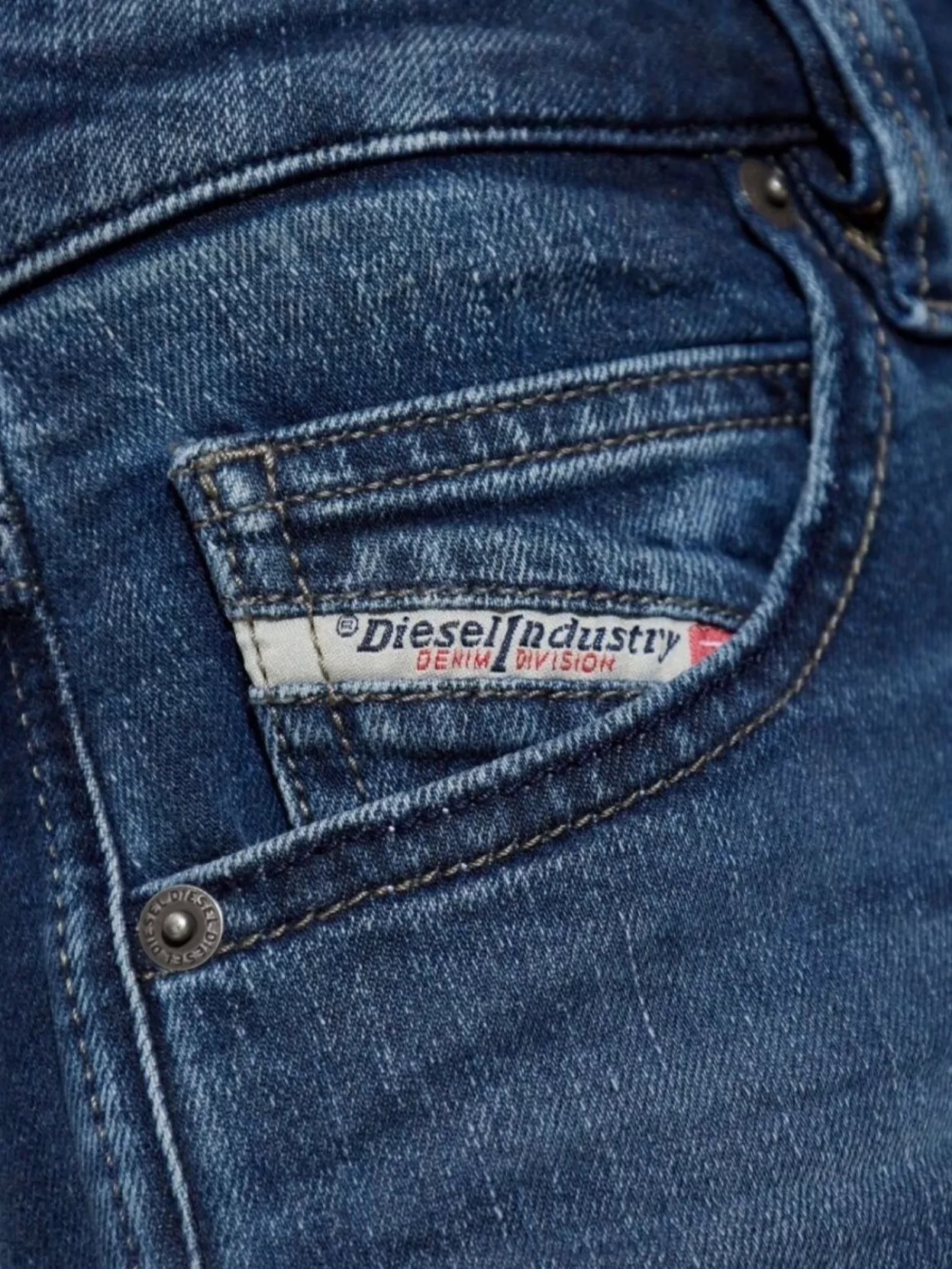 Diesel Straight Fit Trousers Belt Loops