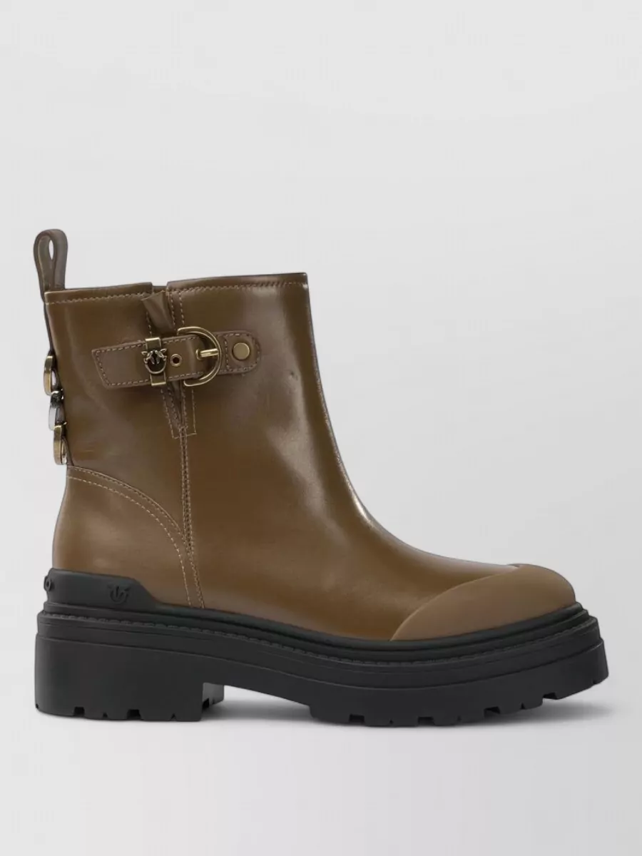 Pinko leather ankle boots
