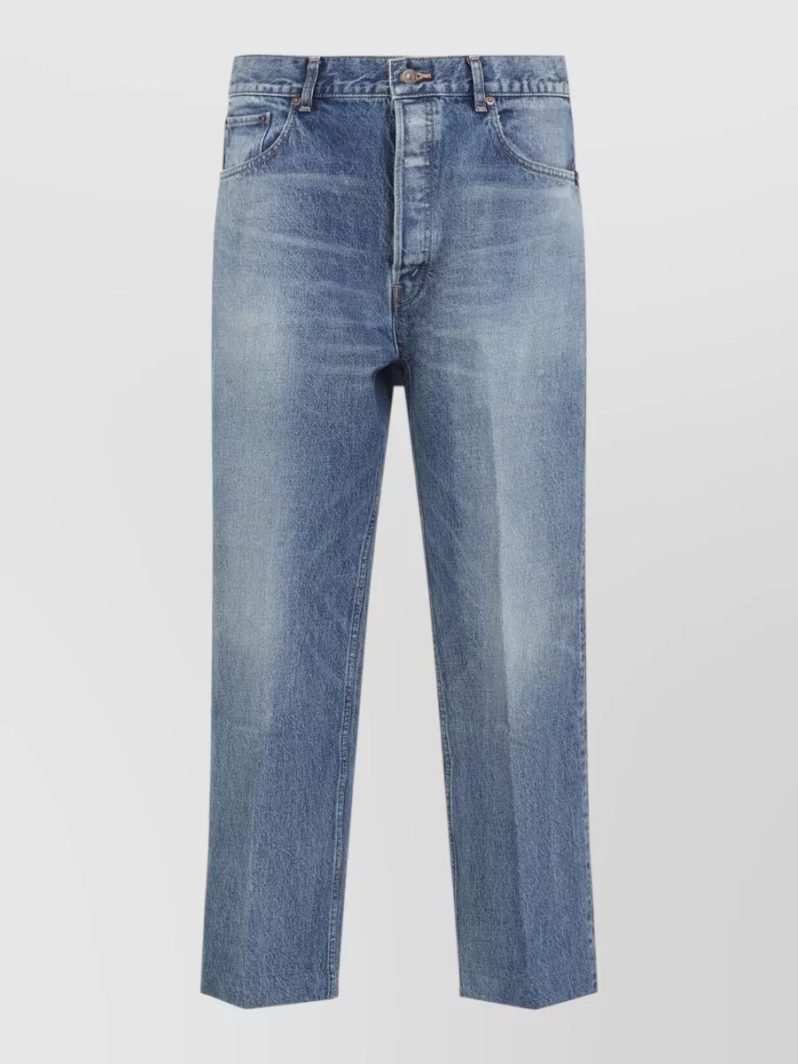 Celine Denim Mid-Rise Straight-Leg Jeans