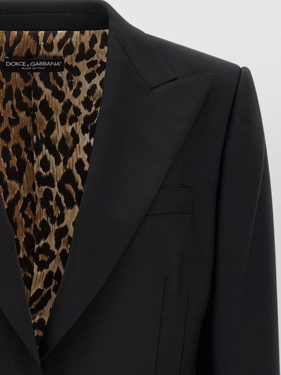 Dolce&Gabbana Virgin Wool Single-Breasted Blazer